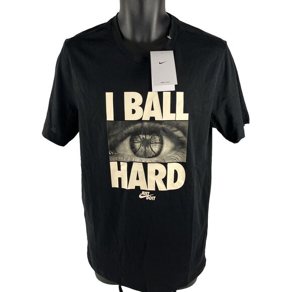 New Mens Nike Dri-Fit I Ball Hard Eyeball Basketball T-Shirt Size Small NWT - Picture 1 of 7